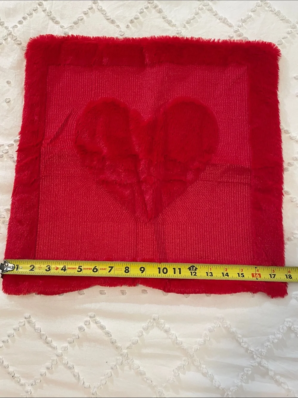 Red Heart textured Pillow Covers - Set of 2 new